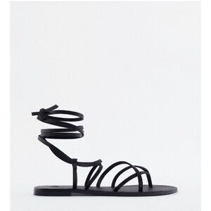 Zara Lace Up Sandals Size 10